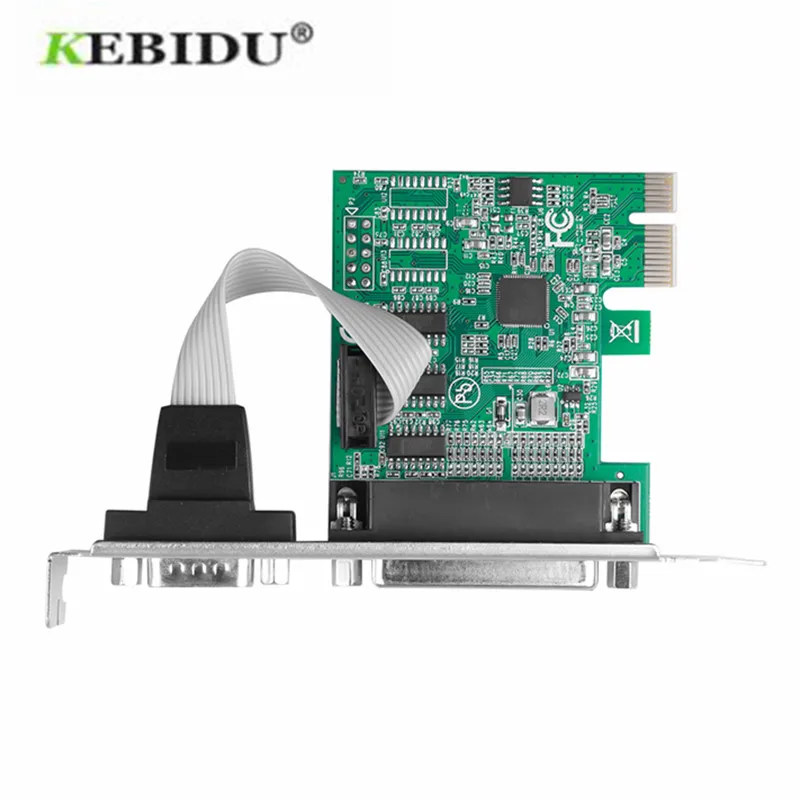 Adaptador de puerto paralelo para impresora, convertidor ASIX AX99100 TXB102 LPT a PCI-E PCI Express, puerto serie COM y DB25