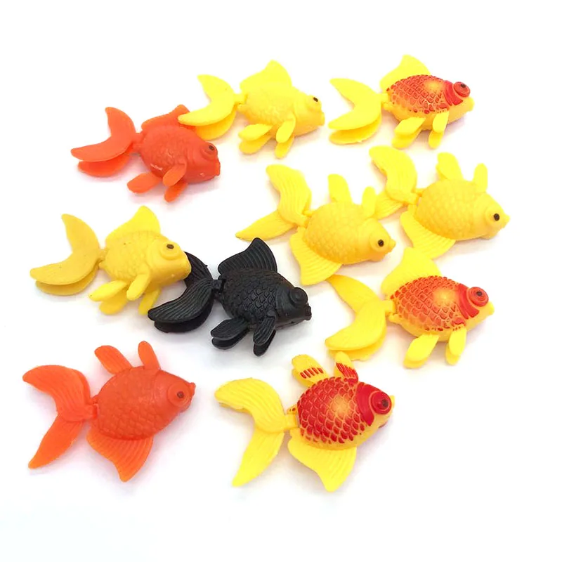 10pcs/lot Artificial Fish Small Tropical Fish Simulation Vivid Landscape Plastic Fake Fish Floating Aquarium Ornament Decoration