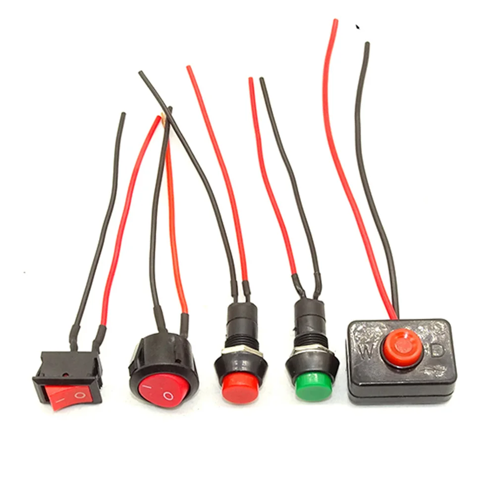 

car circuit wire horn electric mini boat shape boat shape round ribbon with wire Cable Universal Small Switch button