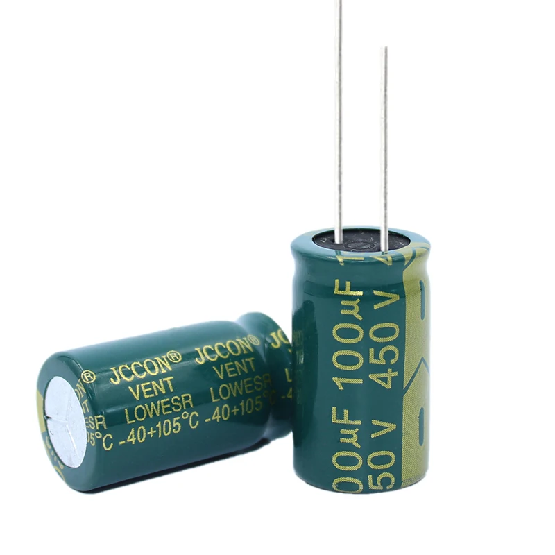 2pcs High frequency low resistance aluminum electrolytic capacitor  450v100UF 100uf450v volume: 18x30