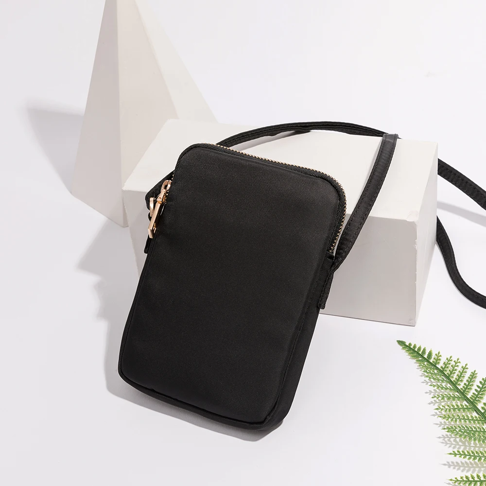 Mini small package mobile phone bag female trend vertical section wild small bag Oxford cloth Messenger small square bag