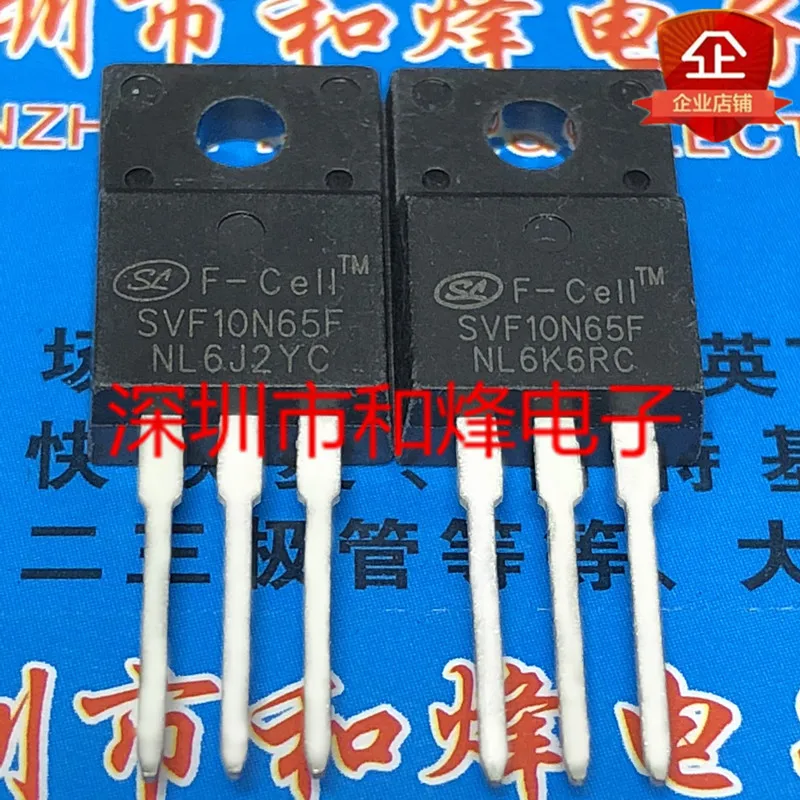 10PCS   SVF10N65F  TO-220F 650V 10A