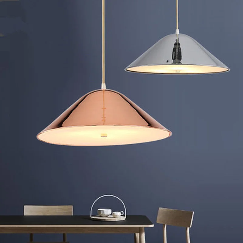 

Nordic simple modern LED restaurant pendant lights single head home creative personality bar bedroom study room lamps