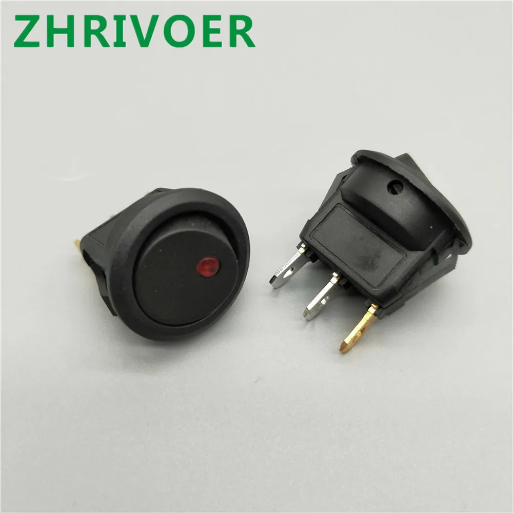 1pcs 20A 12V 220V Waterproof Rocker Switch LED Lighting Vehicle Boat Wheel on / Off SPST Switch Ship Type Switch