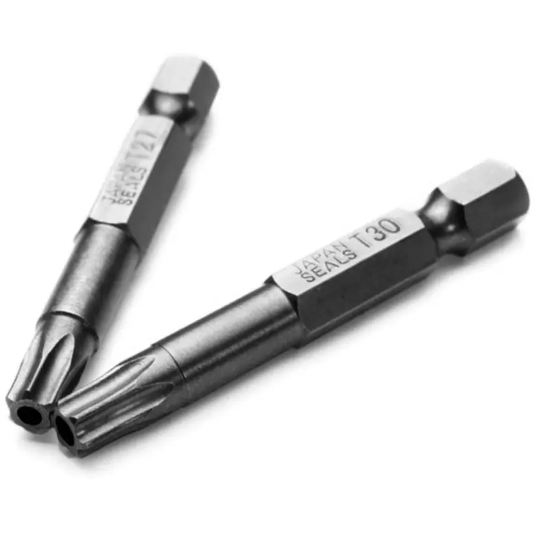12 Cái/Bộ 1/4 Inch 50Mm T5-T40 Từ Tua Vít Đầu Torx Bit Bộ Tuốc Nơ Vít Bộ Tuốc Nơ Vít Chính Xác Dismountable Dưới 5 $