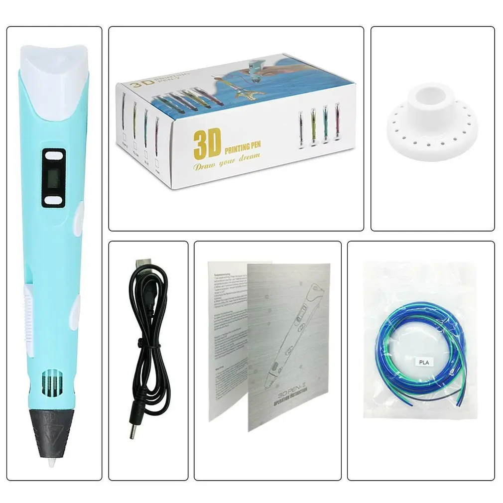 3D การพิมพ์ปากกาจิตรกรรมปากกาวาดภาพวาดปากกาวัสดุสิ้นเปลือง3M PLA/ABS Crafting Filament Doodle Drawing Art Printer ของขวัญเด็ก