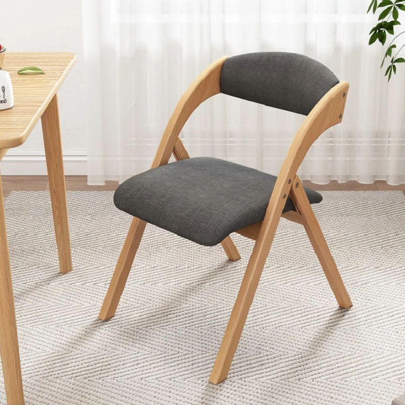 K-STAR Household Solid Wood Chair Chair Folding Chairs Contracted Simple Office Computer Chair Folding Portable Dropshipping