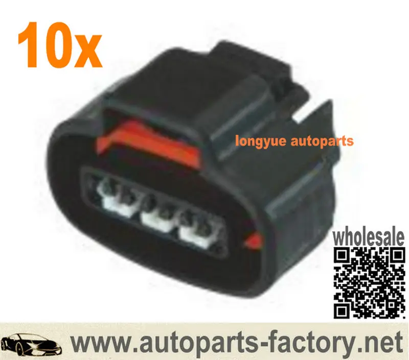 Longyue 10set  4-pin Ignition Coil Plug Connector for 1UZ VVTi, 1FZ  for Toyota etc Come With Terminals and Seals