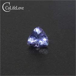VVS grade tanzanite loose gemstone from Tanzania 4*4mm trillion cut tanzanite