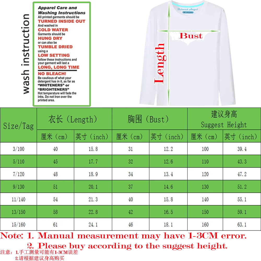 Spring Autumn 3D Print Boys Girls Funny Clothes Luminous Kids T-shirts Children Clothing Christmas Long Sleeve Tops Teen Costume