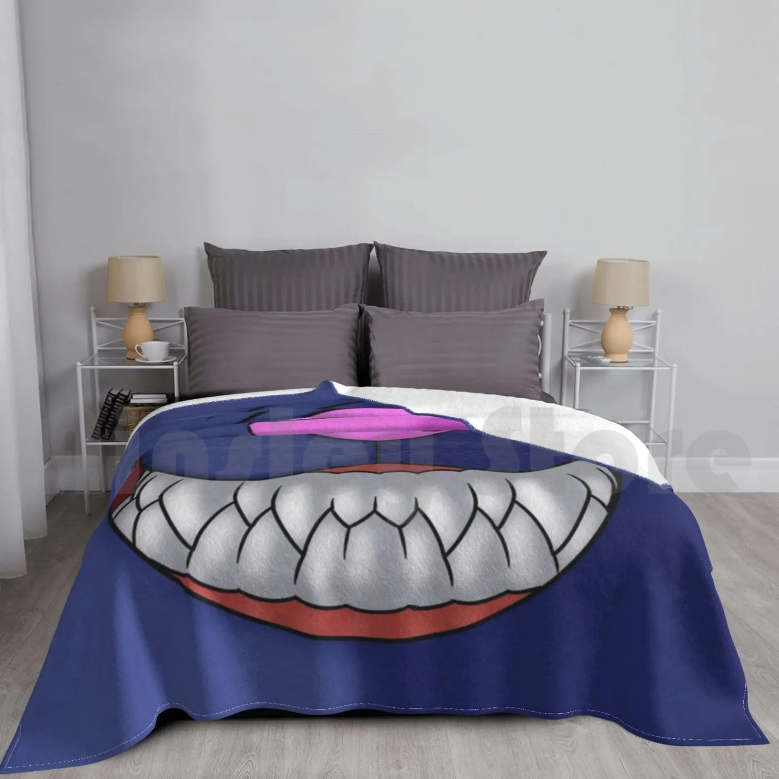 Alpha Lubo Toothy Grin Blanket Fashion Custom Fugaia Lubo Wolf Teeth