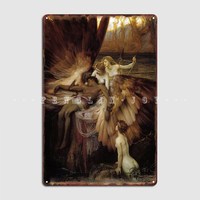 The Lament For Icarus Herbert Jame Draper Metal Plaque Poster Plaques Club Customize Home Tin Sign Poster