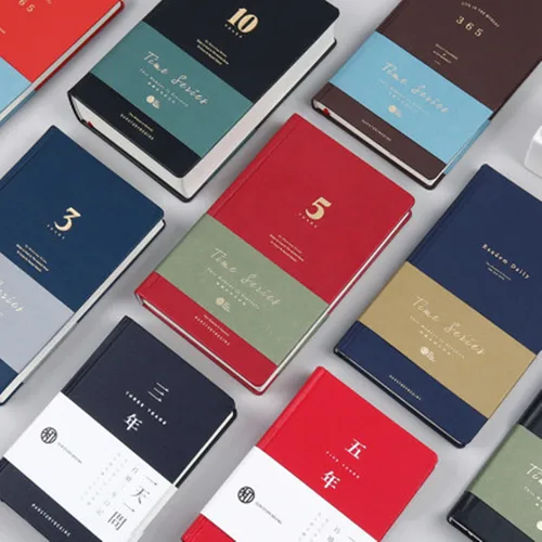 Imagen 1 del producto Cuaderno creativo de la serie de tiempo Simple, manual de 3/5 años, diario, una pregunta, un día de espesor, plan de horario de 365 días, libro de calendario