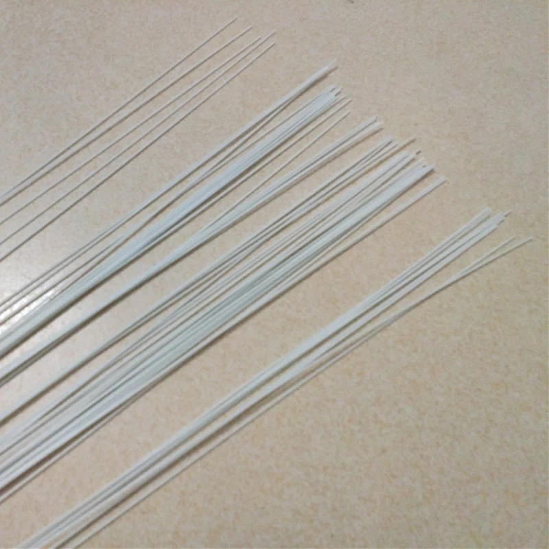 4pcs 1000mm White Glass Fiber Rod 0.8/1/1.2mm Diameter Fiberglass Elastic Insulation Rods for Multicoptor Making Model Materials