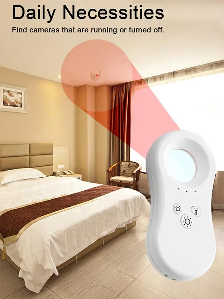 كاميرا للكشف عن كاميرا خفية المحمولة الثقب عدسة خفية الكشف عن أداة مكافحة يبصر حماية الأمن مع عرض الأشعة تحت الحمراء