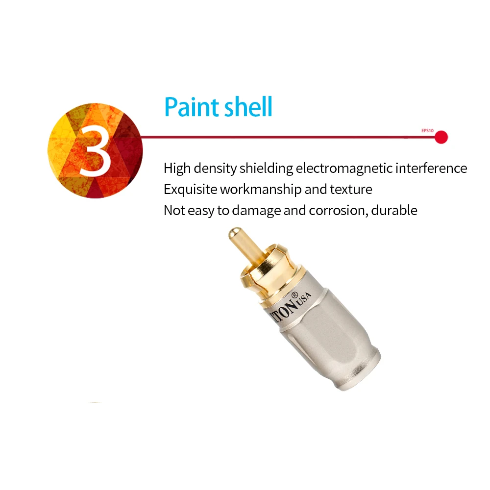 YYAUDIO 20 stücke Löten RCA Stecker Buchse Stecker Lautsprecher Audio Adapter Stecker Vergoldet Stecker Jack Für DIY