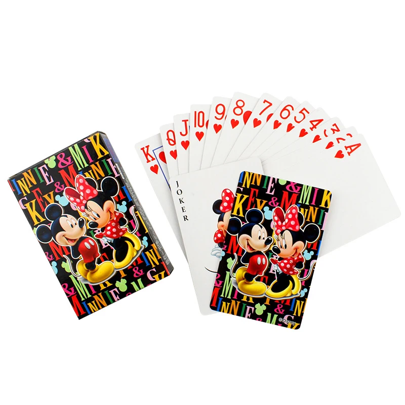 Jeu de cartes en papier Avengers pour enfants et adultes, jeu de cartes décontractées, jeux de bureau Disney, Frozen