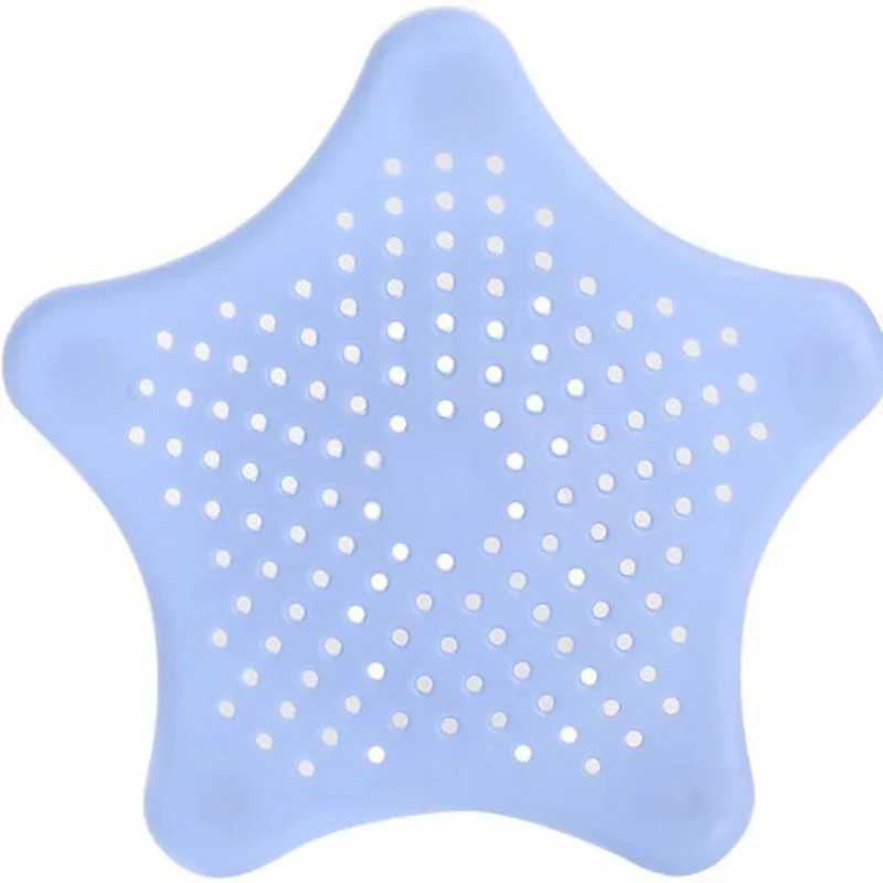Lavello da cucina pentagono creativo anti-intasamento starfish silica scarico a pavimento filtro fognario per bagno