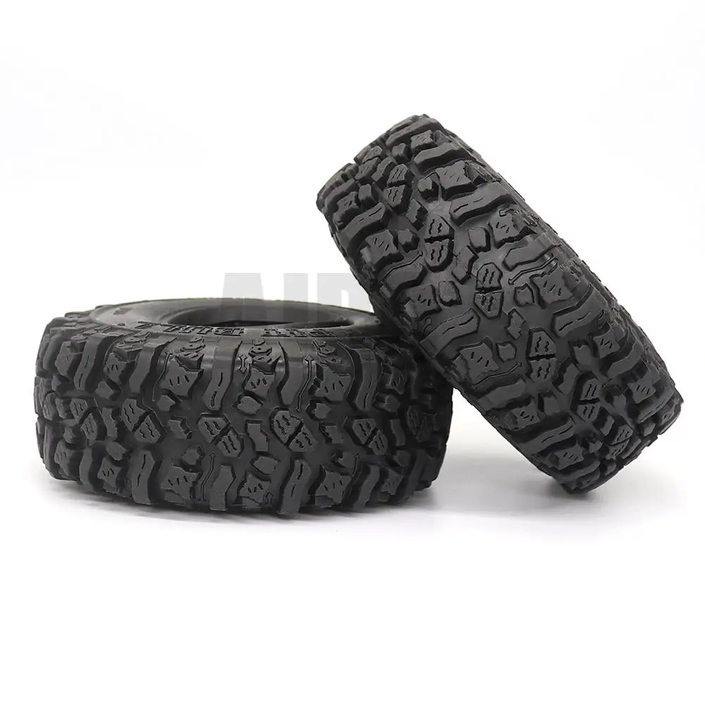 4pcs 115mm Rubber Mud Grappler Tires For 1:10 Rc Crawler Axial Scx10 Scx10 Ii 90046 90047 Traxxas Trx4 Defender G500 Trx6 G63