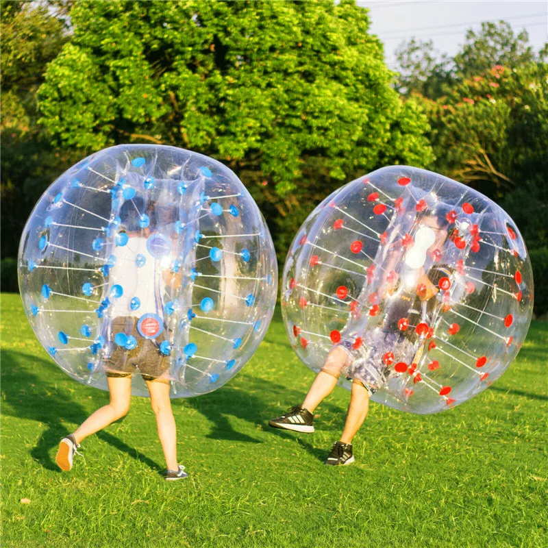 Envío Gratis, pelota Zorb de fútbol con burbujas de aire, 0,8mm, PVC, 1,2 M, 1,5 M, 1,7 m, pelota para parachoques de aire, fútbol inflable con burbujas para adultos, pelota Zorb