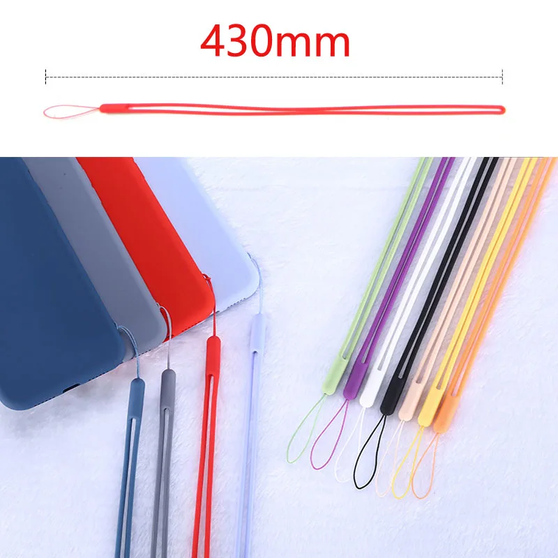 Cordino lungo in Silicone per cellulare cordino per telefono cinturini per polso cordini portachiavi cinturino carta d'identità palestra cavo per Badge USB corda per appendere