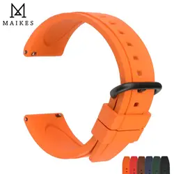 Quick Release Watch Bands 20mm 22mm Watch Accessories Orange Sport Rubber Watch Strap Case For Smart Watch Band