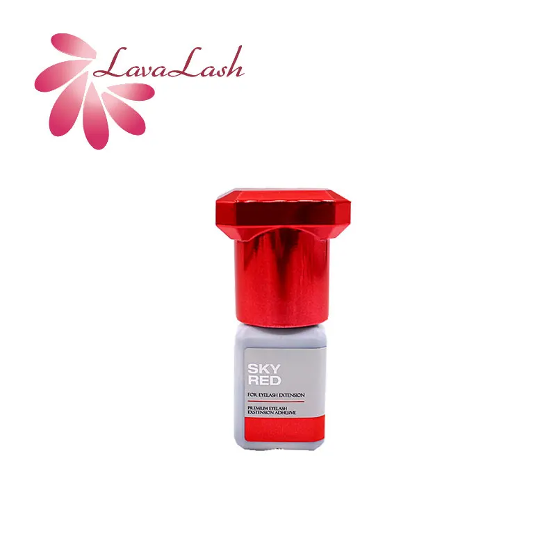 

1 Pcs Sky Red Glue Eyelash Extension Glue 2 sec Drying Sky New glue 5ml Lasts 6 Weeks Korea original Wholesale for Prossional