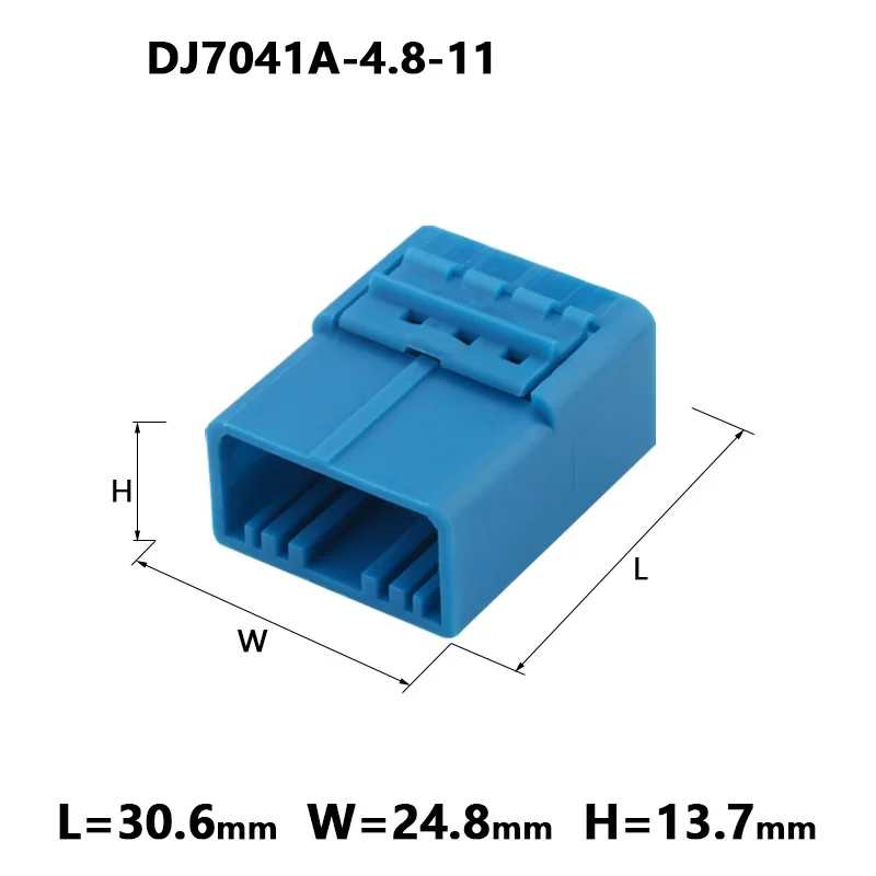 100 Set DJ7041A-4.8-11 4P4 hole wiring harness plug car connector connector rubber shell sheath domestic