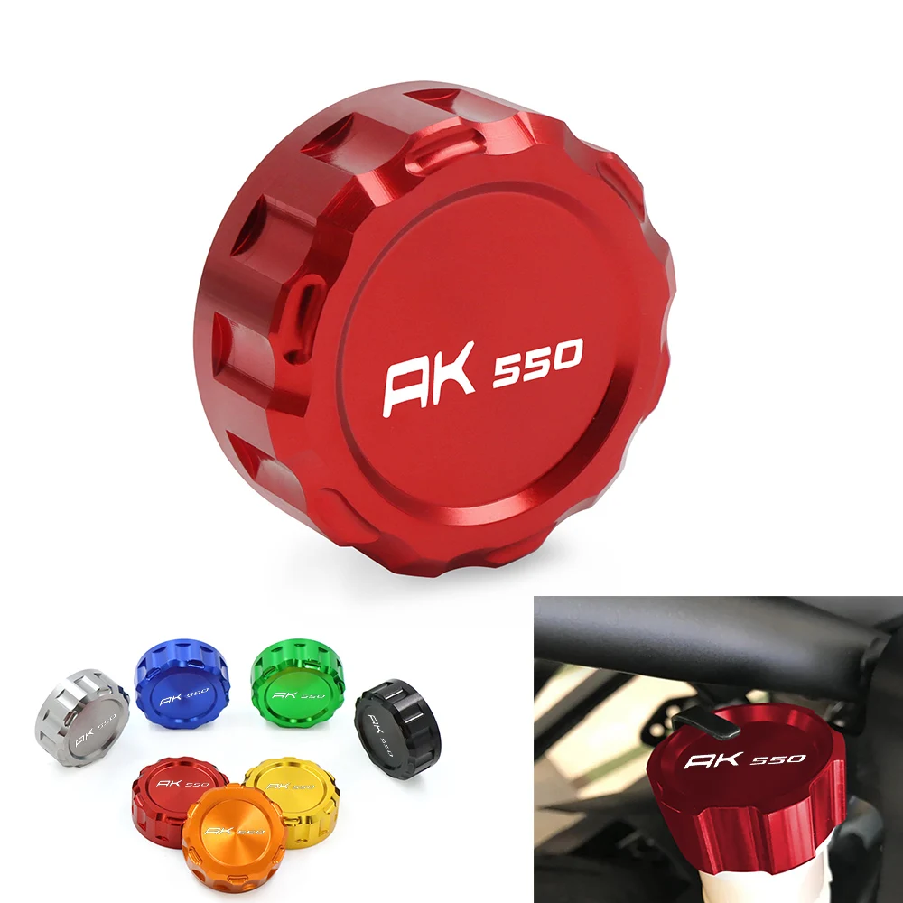 For KYMCO AK550 AK 550 All Years Universal CNC Rear Brake Fluid Cylinder Master Reservoir Cover Cap Motorcycle Accessories