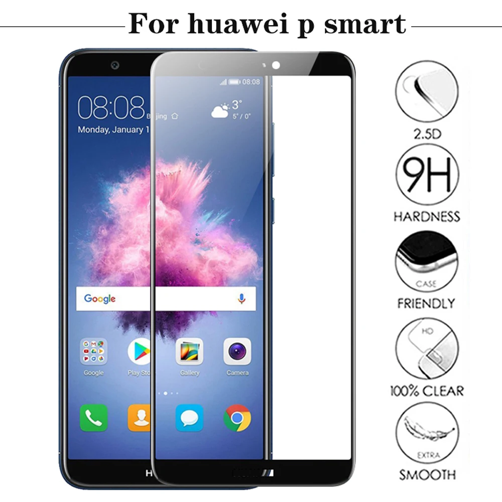 on tempered glass for huawei p smart 2018 plus 2019 phone screen protector for huawei p smart Z protective film glass smartphone