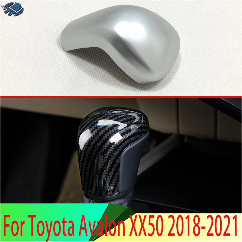 For Toyota Avalon XX50 2018-2022 2019 Car Decoration Gear Head Shift Knob Switching Cover Interior Trimmer Moldings Accessories