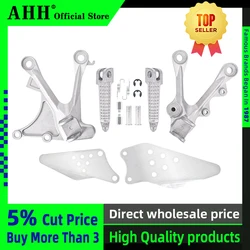 AHH Front Foot Rests Pedal Bracket Assembly Kit For Kawasaki ZX-6R 636 2005 2006 2007 2008 ZX6R 05-08 Motorcycle Parts