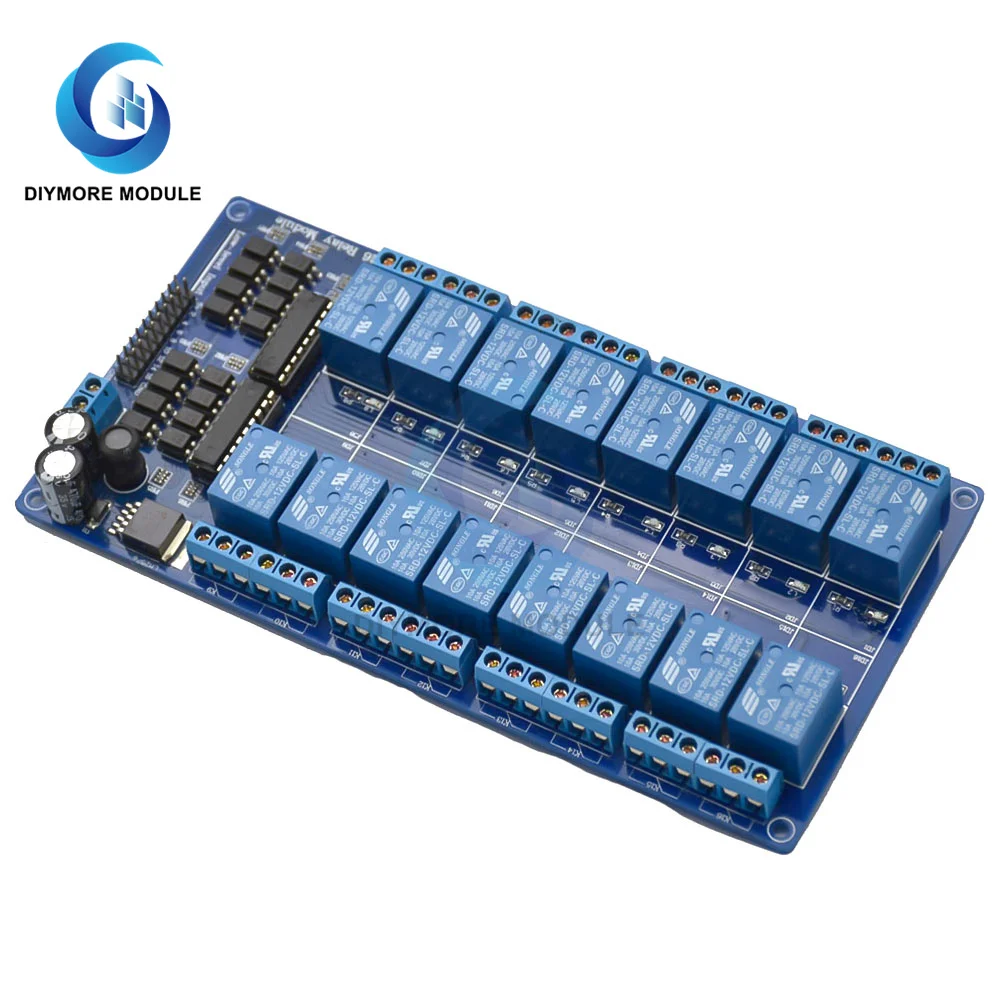 ABSF Ethernet Control Module Lan Wan Network Web Server RJ45 Port 16 Channel Relay Is Ethernet Controller Board.RJ45 Interface