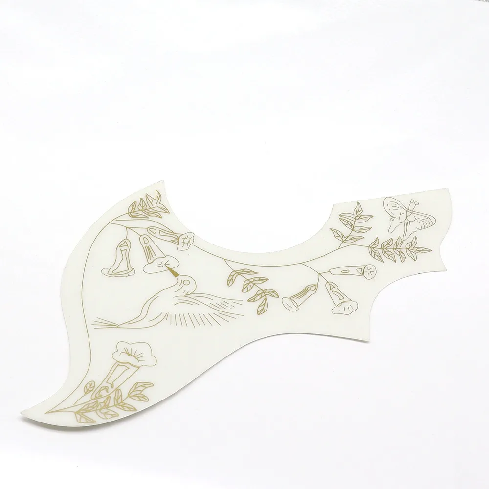 1Pcs Right Hand Hummingbird Flower Decorative Big Guitar Pickguard Anti-scratch Plate for Folk Acoustic Guitar