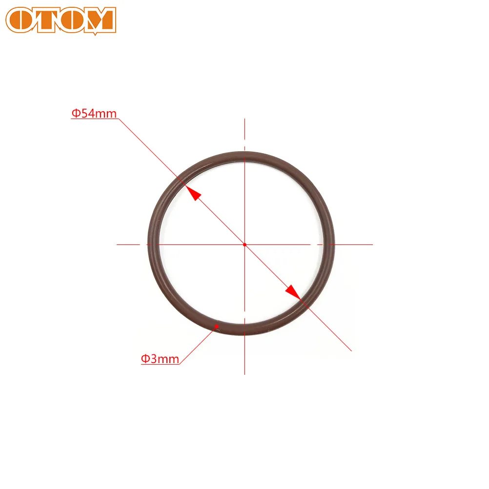 OTOM Knalpot Motor Manifold Gasket Segel O-ring untuk YAMAHA YZ250 Dua-stroke 250cc Suku Cadang Mesin Muffler Konektor Cincin Tertutup
