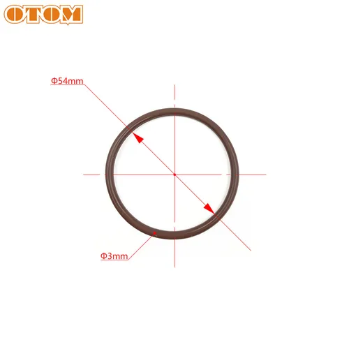Imagen 2 del producto OTOM-junta tórica de junta de colector de escape para motocicleta YAMAHA YZ250, piezas de motor de dos tiempos de 250cc, Conector de silenciador, anillo cerrado