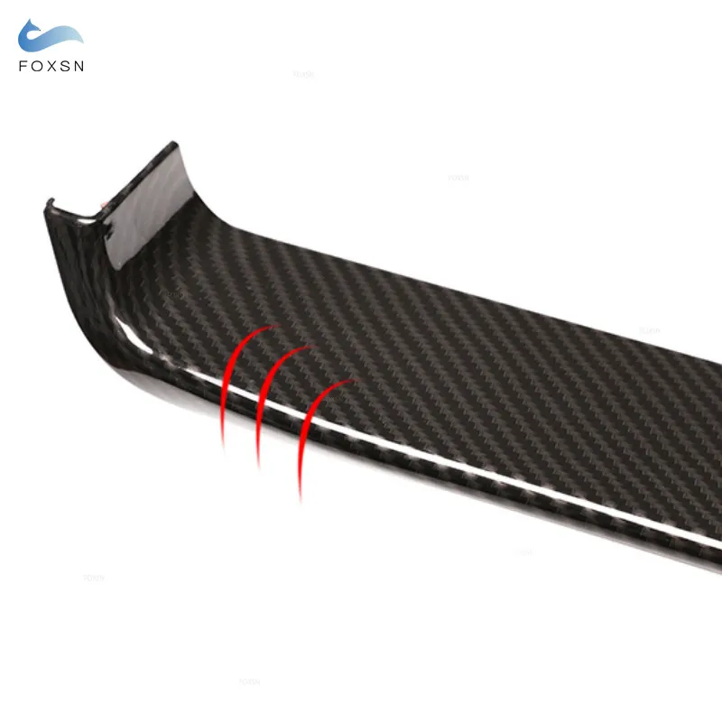 Car Styling Carbon Fiber texture Steering Wheel Dashboard Display Panel Cover Frame Trim For BMW 5 Series F10 2011 - 2017