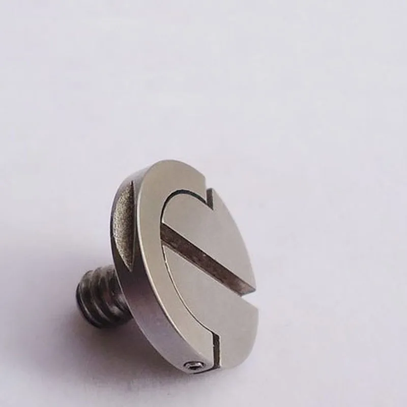 FITTEST D-Ring Hinged T Screw UNC1/4 Tripod Quick Release Plate Stainless Steel for DSLR Cameras