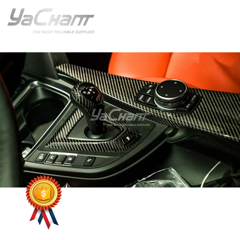 

Dry Carbon Fiber DCF Interior Trim Fit For 2014-2019 F80 M3 F82 F83 M4 LHD Inner Gear Surround Cover