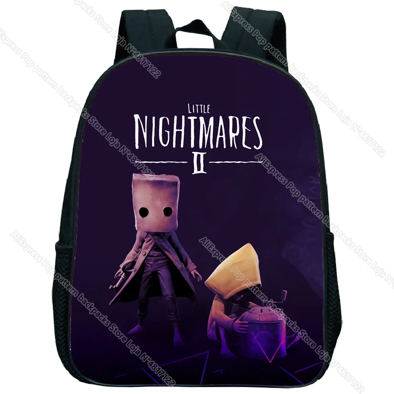 Kids Little Nightmares 2 Kindergarten Backpack Boys Girls Mochila Toddler Cartoon Game Knapsack Baby Children Toddler Rucksack