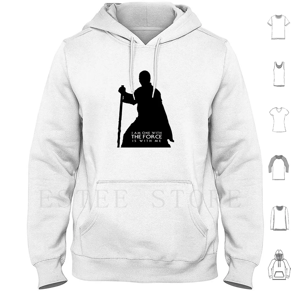 I Am One With The Force Hoodies แขนยาว Chirrut Imwe Force Rogue One Rogue Jedi Force