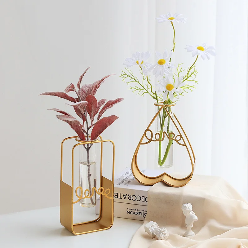 creative minimalist hydroponic vase ornaments online celebrity ins wind living room artificial flowers vase table decorations