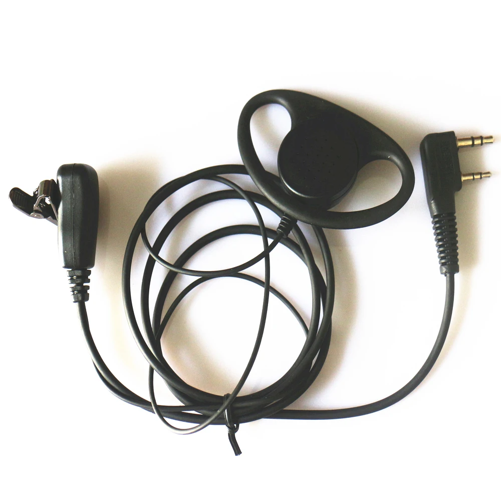 Imagem -02 - Soft Ear Hook Fone de Ouvido Fone de Ouvido Mic Ptt Pinos Way Radio Tk3202 Tk3118 10 Pcs d Forma