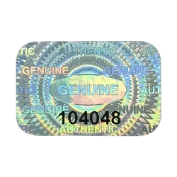 GENUINE Hologram Security Tamper Evident Laser Proof Warranty VOID Versatile Labels/Stickers w/Unique Sequential Numbering