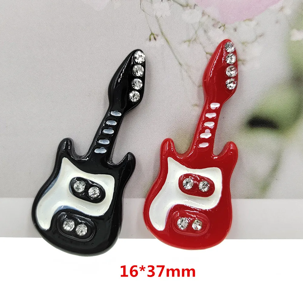 10pcs/lot flat back resin guitar lovely  resin cabochons accessories