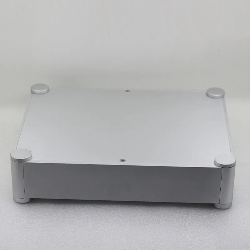 W320 H76 L250 Sandblasting Aluminum PSU Power Amplifier Chassis Preamp Case DIY Round Corner Box Amp Decoder Shell Headpdhone