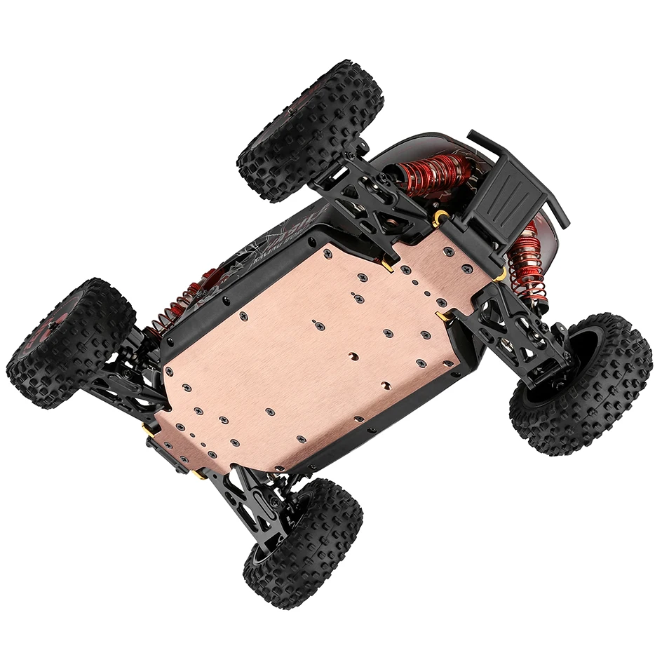 WLToys ulepszony 124016-V2 4WD 75KMH wysoka prędkość samochodu z metalowa obudowa bezszczotkowa zdalnie sterowana ciężarówka terenowa