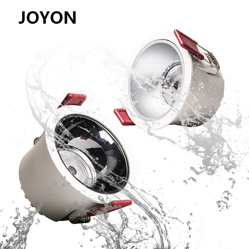 Led Waterproof Downlight Embedded Anti-Glare Ceiling Spotlight Kitchen Bathroom Moisture-Proof Fog Cob Ceiling Spotlight