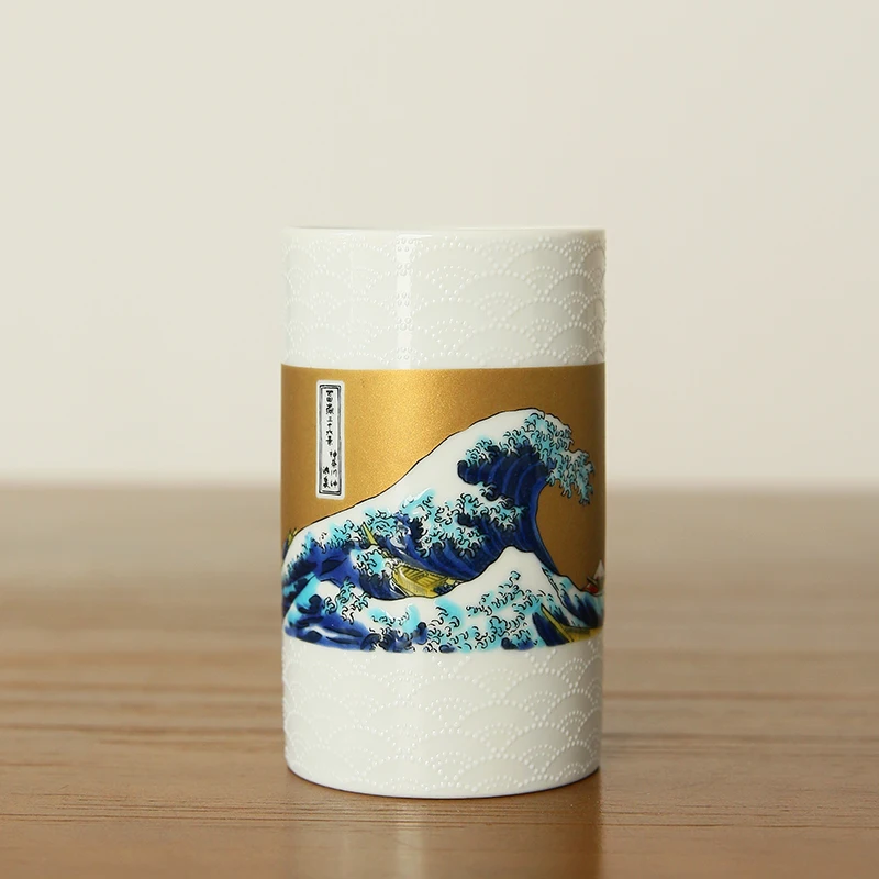 

yamato-e imported from Japan in kanagawa surfing much receive brush pot chopsticks tube desktop furnishing articles