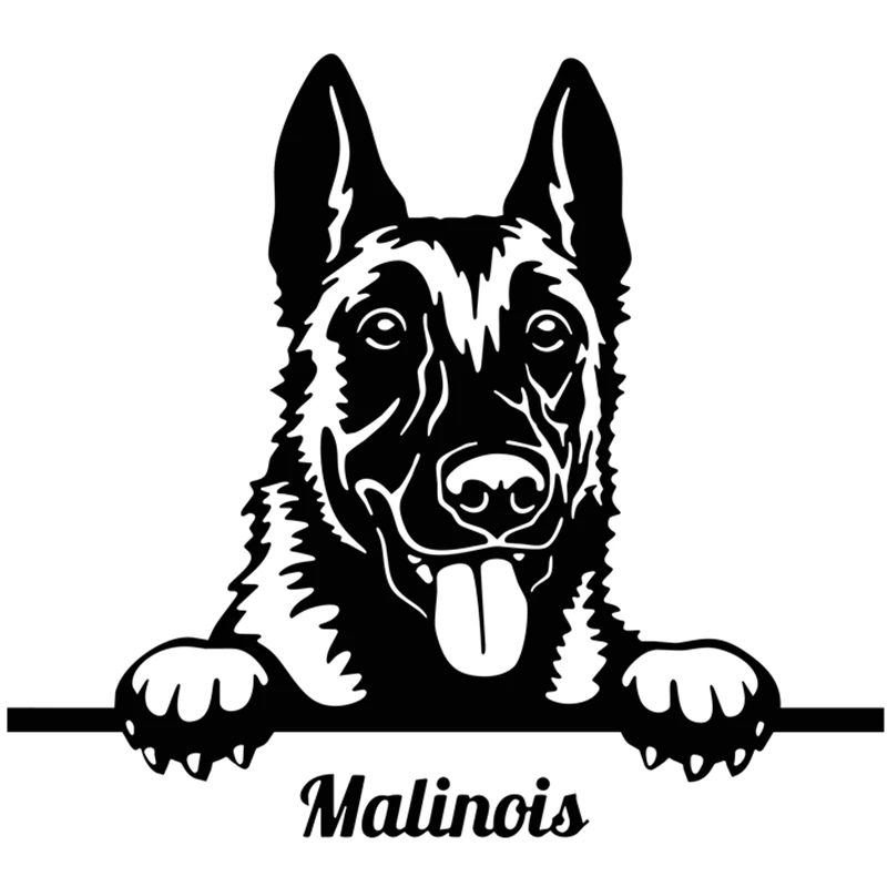 

Fuzhen Boutique Decals Exterior Accessories Belgian Malinois Vinyl Car Stickers Waterproof Decal Graphic